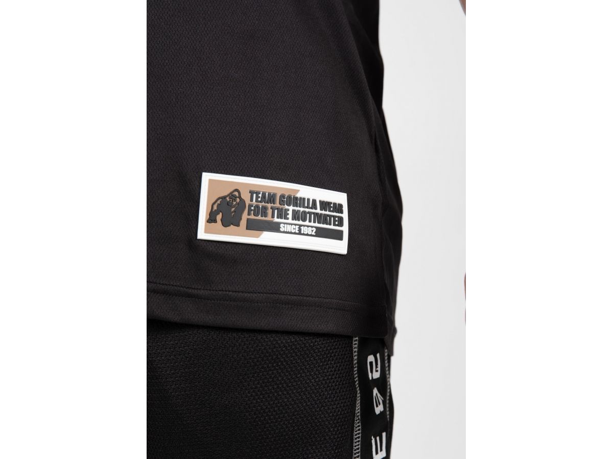 GORILLA WEAR - TRENTON FOOTBALL JERSEY - FÉRFI PÓLÓ - FEKETE/ARANY GORILLA WEAR - TRENTON FOOTBALL JERSEY - FÉRFI PÓLÓ - FEKETE/ARANY