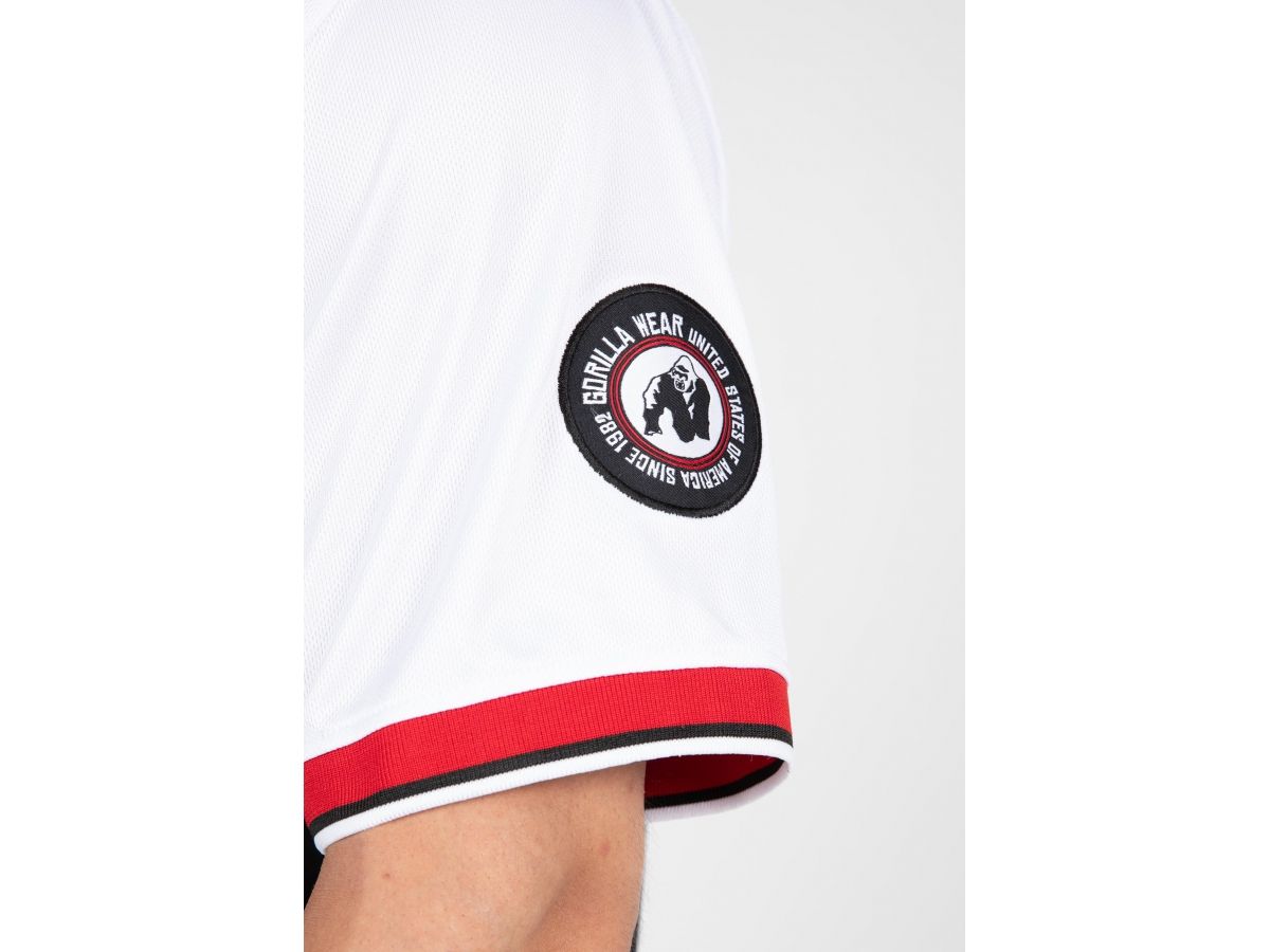 GORILLA WEAR - TRENTON FOOTBALL JERSEY - FÉRFI PÓLÓ - FEKETE/FEHÉR GORILLA WEAR - TRENTON FOOTBALL JERSEY - FÉRFI PÓLÓ - FEKETE/FEHÉR