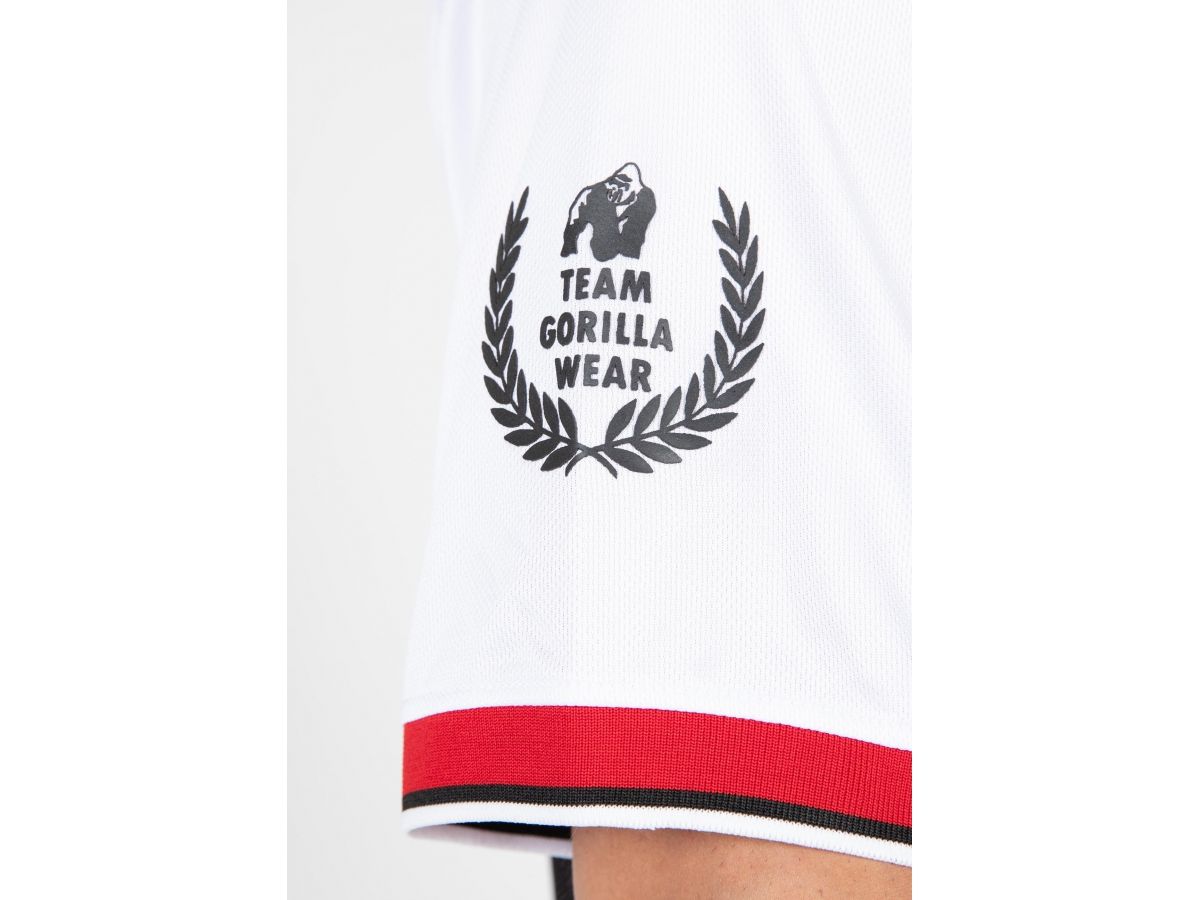 GORILLA WEAR - TRENTON FOOTBALL JERSEY - FÉRFI PÓLÓ - FEKETE/FEHÉR GORILLA WEAR - TRENTON FOOTBALL JERSEY - FÉRFI PÓLÓ - FEKETE/FEHÉR