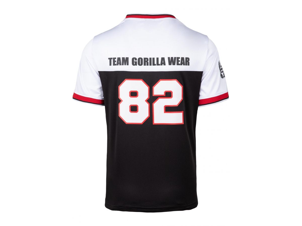 GORILLA WEAR - TRENTON FOOTBALL JERSEY - FÉRFI PÓLÓ - FEKETE/FEHÉR GORILLA WEAR - TRENTON FOOTBALL JERSEY - FÉRFI PÓLÓ - FEKETE/FEHÉR