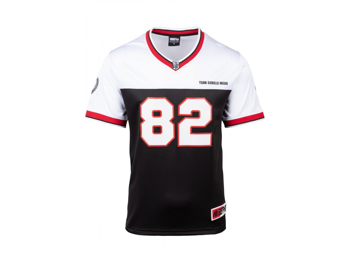 GORILLA WEAR - TRENTON FOOTBALL JERSEY - FÉRFI PÓLÓ - FEKETE/FEHÉR GORILLA WEAR - TRENTON FOOTBALL JERSEY - FÉRFI PÓLÓ - FEKETE/FEHÉR