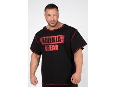 GORILLA WEAR - WALLACE WORKOUT TOP - FÉRFI EDZŐPÓLÓ - FEKETE/PIROS