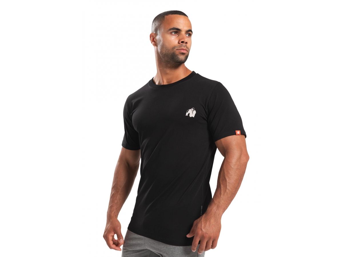 GORILLA WEAR - WARREN T-SHIRT - FÉRFI PÓLÓ - FEKETE GORILLA WEAR - WARREN T-SHIRT - FÉRFI PÓLÓ - FEKETE