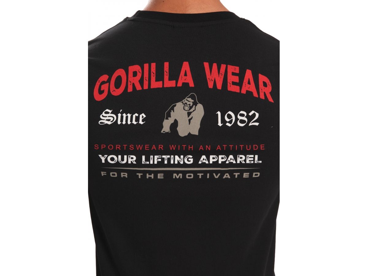 GORILLA WEAR - WARREN T-SHIRT - FÉRFI PÓLÓ - FEKETE GORILLA WEAR - WARREN T-SHIRT - FÉRFI PÓLÓ - FEKETE