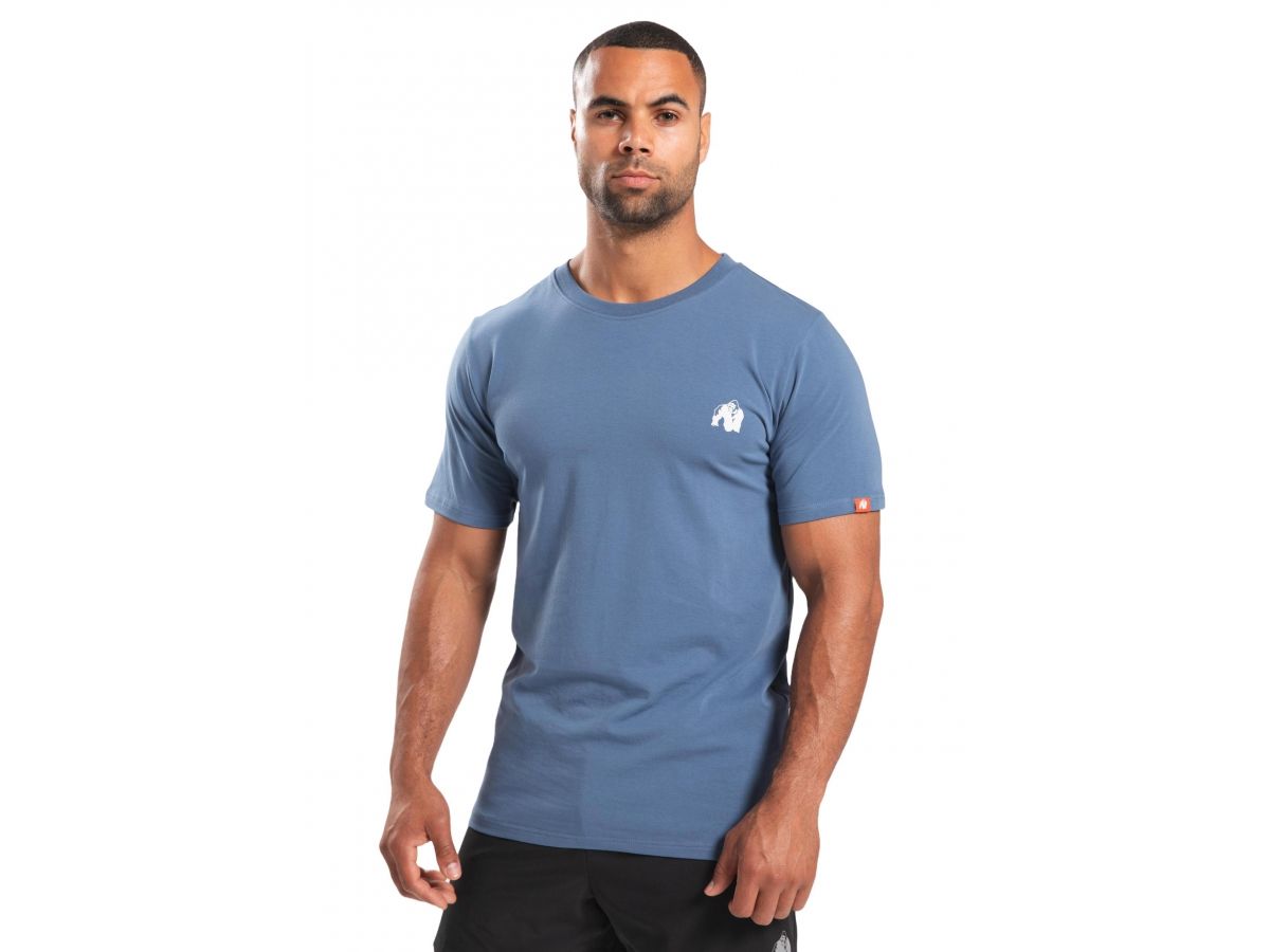 GORILLA WEAR - WARREN T-SHIRT - FÉRFI PÓLÓ - KÉK GORILLA WEAR - WARREN T-SHIRT - FÉRFI PÓLÓ - KÉK
