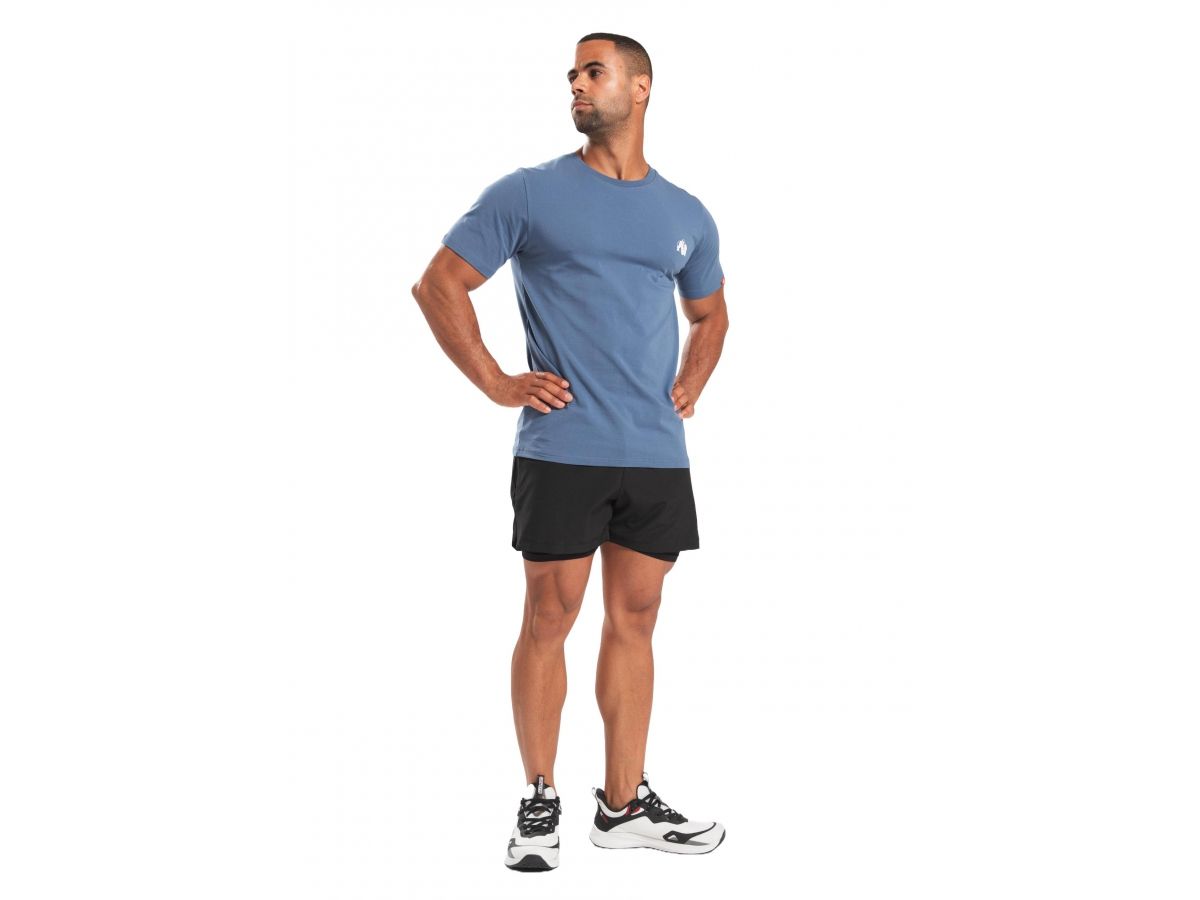 GORILLA WEAR - WARREN T-SHIRT - FÉRFI PÓLÓ - KÉK GORILLA WEAR - WARREN T-SHIRT - FÉRFI PÓLÓ - KÉK