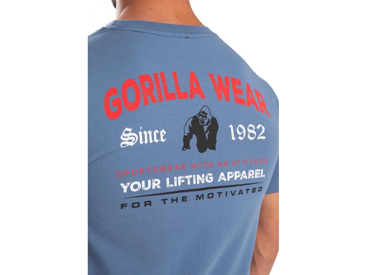 GORILLA WEAR - WARREN T-SHIRT - FÉRFI PÓLÓ - KÉK GORILLA WEAR - WARREN T-SHIRT - FÉRFI PÓLÓ - KÉK