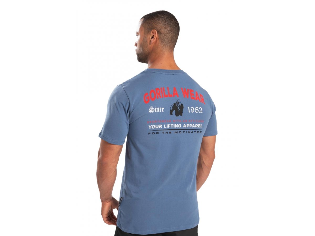 GORILLA WEAR - WARREN T-SHIRT - FÉRFI PÓLÓ - KÉK GORILLA WEAR - WARREN T-SHIRT - FÉRFI PÓLÓ - KÉK