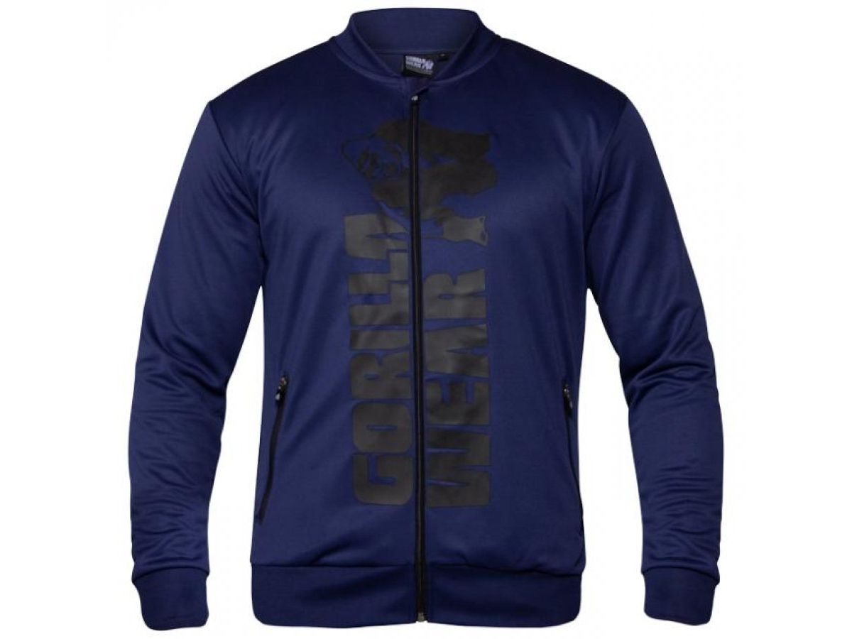 GORILLA WEAR - BALLINGER TRACK JACKET -FÉRFI CIPZÁRAS FELSŐ - KÉK GORILLA WEAR - BALLINGER TRACK JACKET -FÉRFI CIPZÁRAS FELSŐ - KÉK