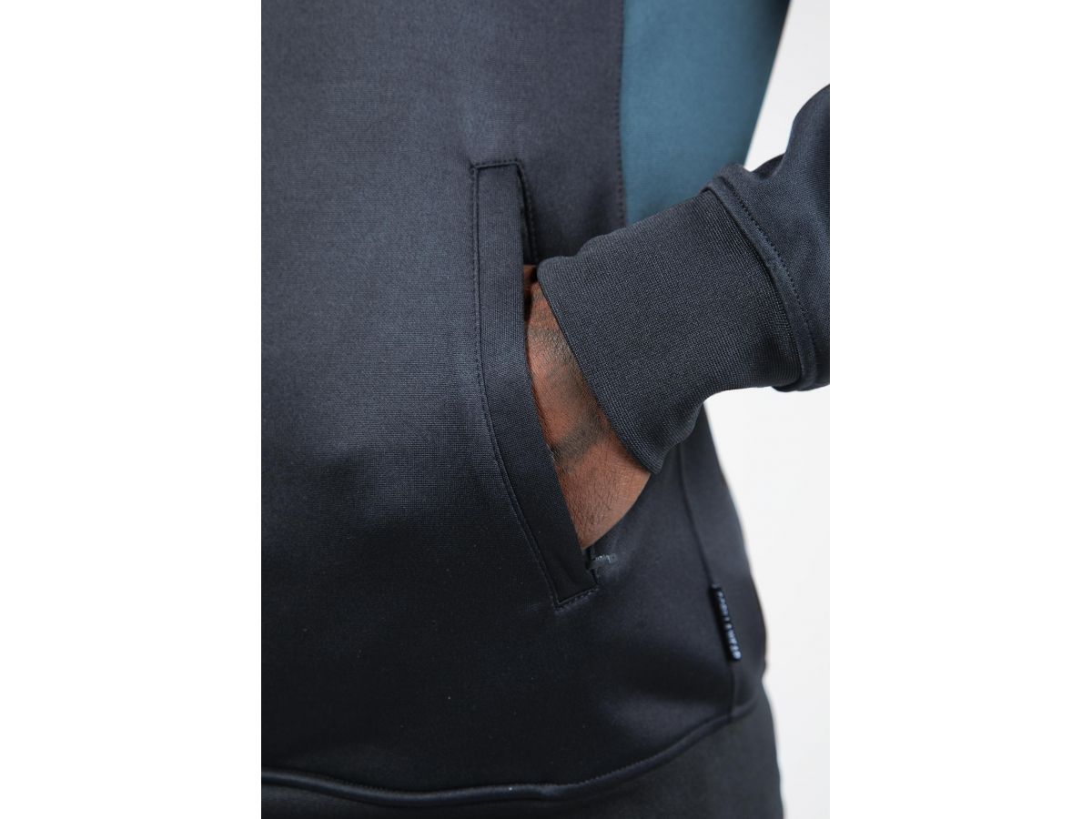 GORILLA WEAR - DEVON TRACK JACKET - FÉRFI CIPZÁRAS FELSŐ - SZÜRKE/KÉK GORILLA WEAR - DEVON TRACK JACKET - FÉRFI CIPZÁRAS FELSŐ - SZÜRKE/KÉK