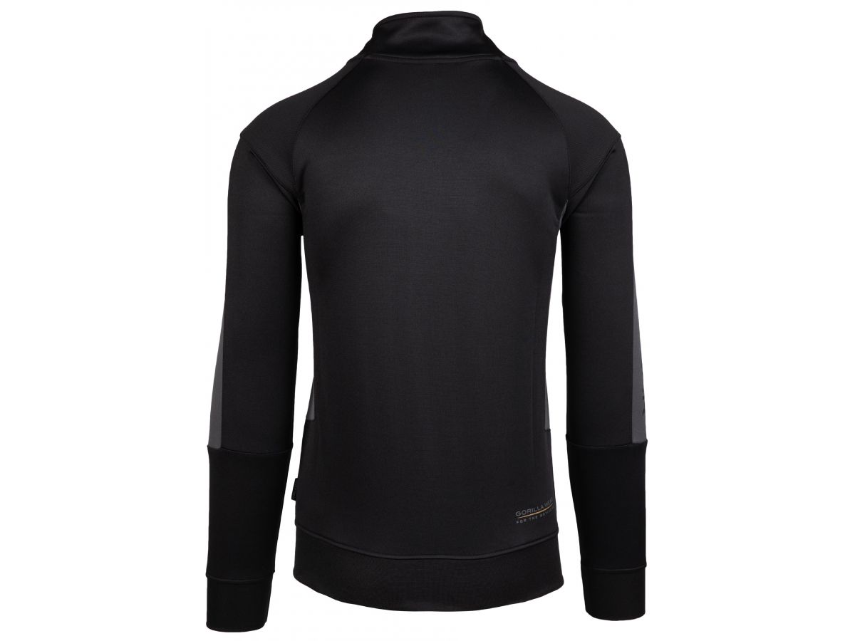 GORILLA WEAR - DEVON TRACK JACKET - FÉRFI CIPZÁRAS FELSŐ - FEKETE/SZÜRKE GORILLA WEAR - DEVON TRACK JACKET - FÉRFI CIPZÁRAS FELSŐ - FEKETE/SZÜRKE
