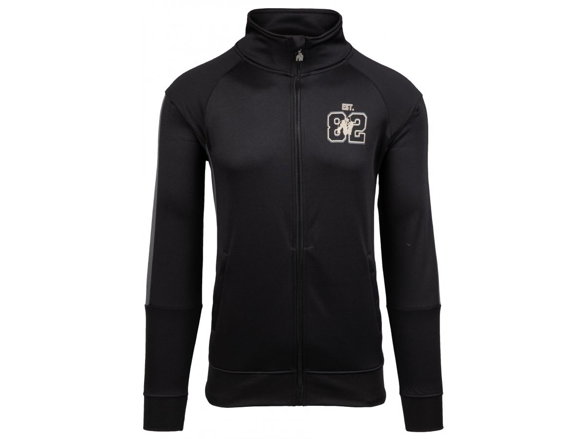 GORILLA WEAR - DEVON TRACK JACKET - FÉRFI CIPZÁRAS FELSŐ - FEKETE/SZÜRKE GORILLA WEAR - DEVON TRACK JACKET - FÉRFI CIPZÁRAS FELSŐ - FEKETE/SZÜRKE