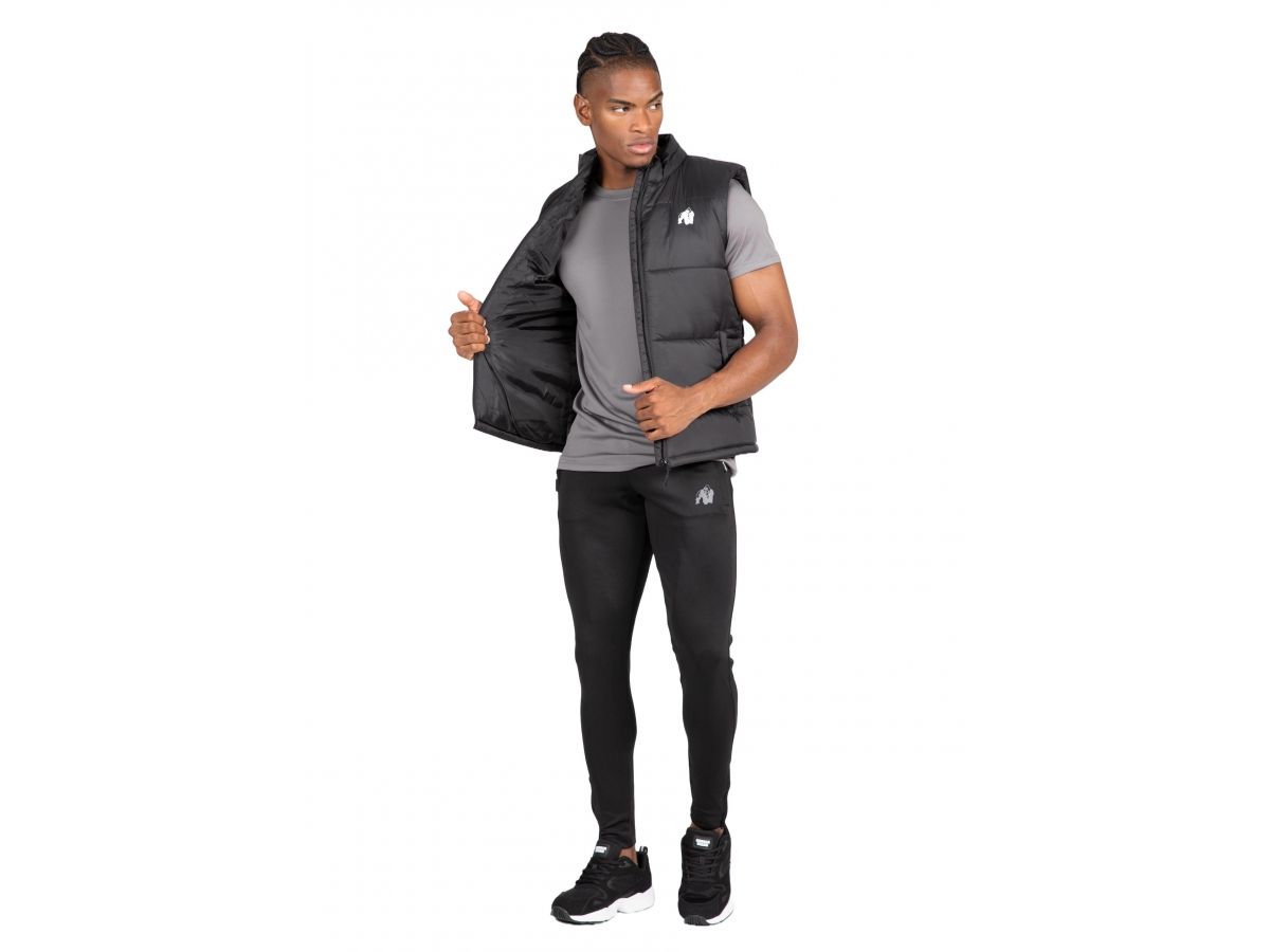 GORILLA WEAR - IRVINE VEST - FÉRFI PUFFI MELLÉNY - FEKETE GORILLA WEAR - IRVINE VEST - FÉRFI PUFFI MELLÉNY - FEKETE