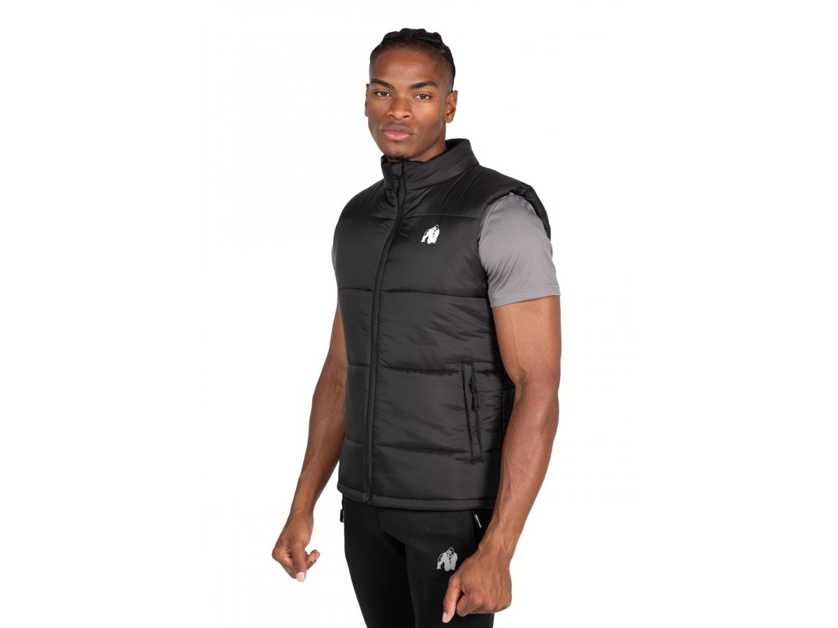 GORILLA WEAR - IRVINE VEST - FÉRFI PUFFI MELLÉNY - FEKETE GORILLA WEAR - IRVINE VEST - FÉRFI PUFFI MELLÉNY - FEKETE