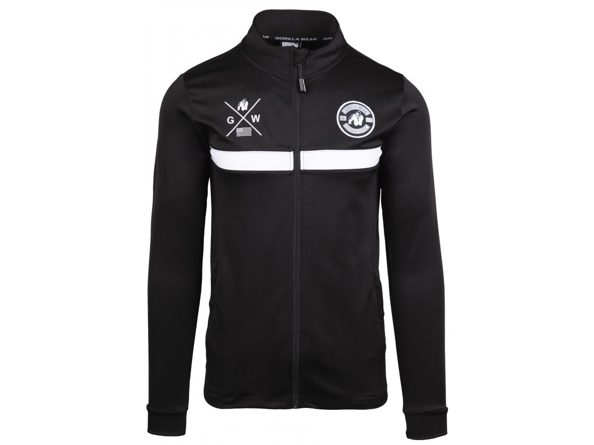 GORILLA WEAR - VERNON TRACK JACKET - FÉRFI CIPZÁRAS FELSŐ - FEKETE