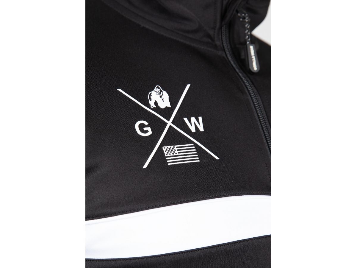 GORILLA WEAR - VERNON TRACK JACKET - FÉRFI CIPZÁRAS FELSŐ - FEKETE