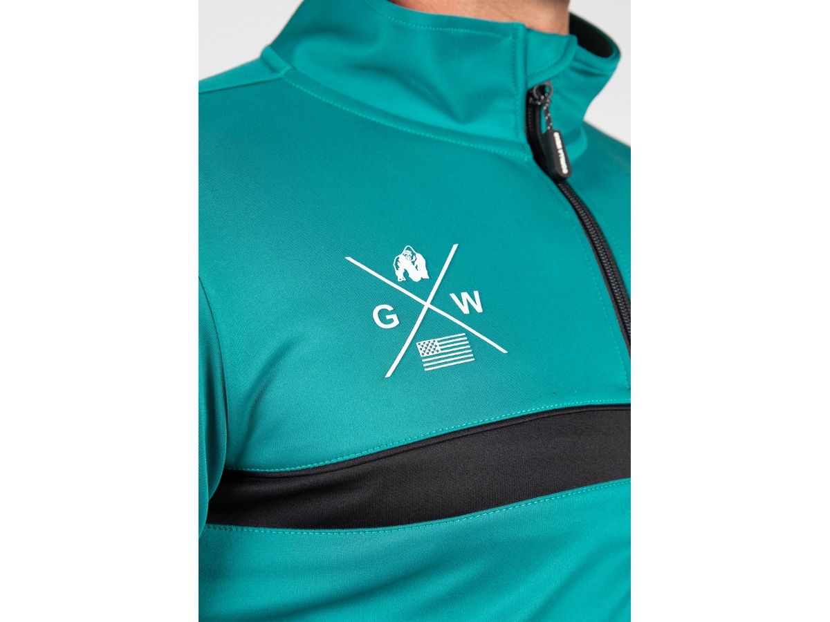 GORILLA WEAR - VERNON TRACK JACKET - FÉRFI CIPZÁRAS FELSŐ - ZÖLD