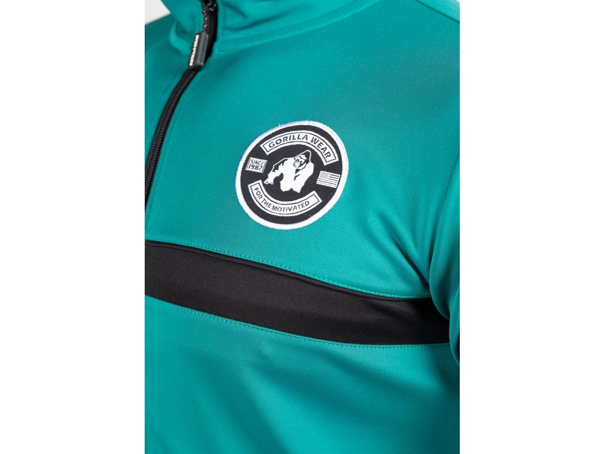 GORILLA WEAR - VERNON TRACK JACKET - FÉRFI CIPZÁRAS FELSŐ - ZÖLD