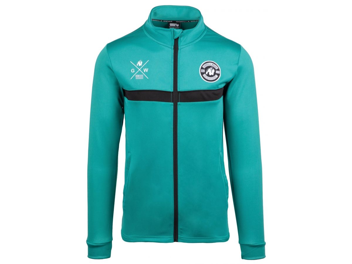 GORILLA WEAR - VERNON TRACK JACKET - FÉRFI CIPZÁRAS FELSŐ - ZÖLD