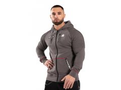GORILLA WEAR - GEORGIA ZIPPED HOODIE - FÉRFI ZIPZÁRAS PULÓVER - SZÜRKE