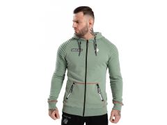GORILLA WEAR - GEORGIA ZIPPED HOODIE - FÉRFI ZIPZÁRAS PULÓVER - ZÖLD