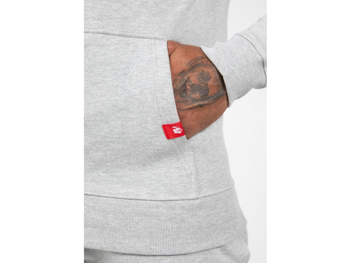 GORILLA WEAR - LEON ZIPPED HOODIE - FÉRFI CIPZÁRAS PULÓVER - SZÜRKE