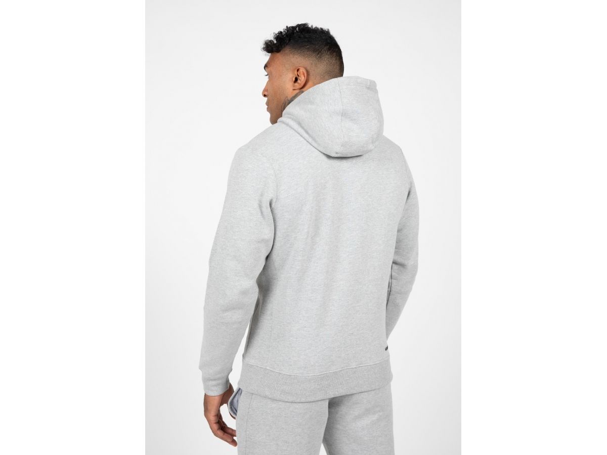 GORILLA WEAR - LEON ZIPPED HOODIE - FÉRFI CIPZÁRAS PULÓVER - SZÜRKE