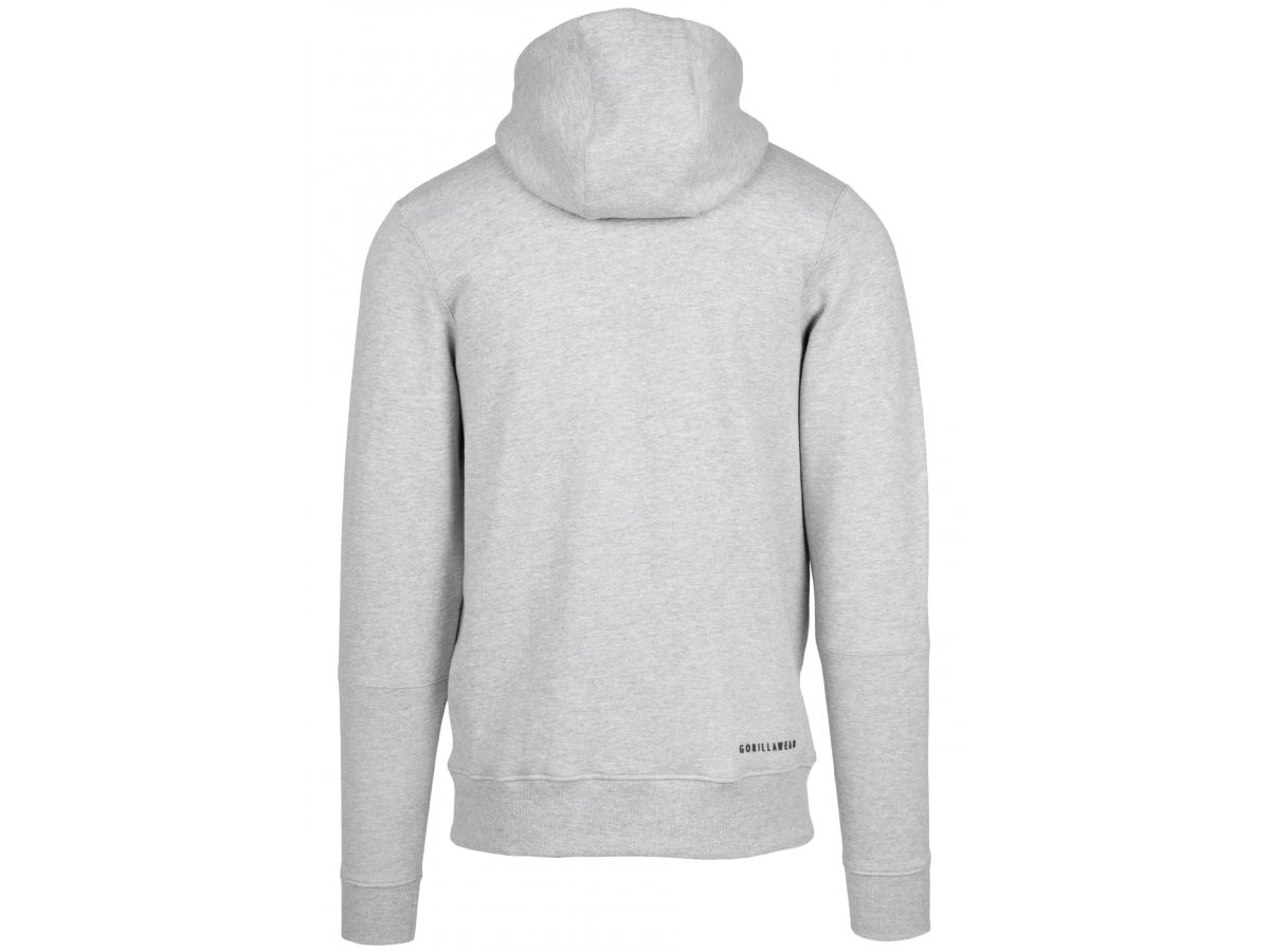 GORILLA WEAR - LEON ZIPPED HOODIE - FÉRFI CIPZÁRAS PULÓVER - SZÜRKE