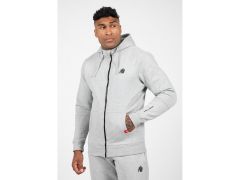 GORILLA WEAR - LEON ZIPPED HOODIE - FÉRFI CIPZÁRAS PULÓVER - SZÜRKE