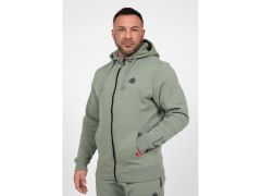 GORILLA WEAR - LEON ZIPPED HOODIE - FÉRFI CIPZÁRAS PULÓVER - ZÖLD