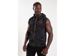 GORILLA WEAR - SILVERDALE ZIPPED HOODIE - FÉRFI UJJATLAN CIPZÁRAS PULÓVER - FEKETE