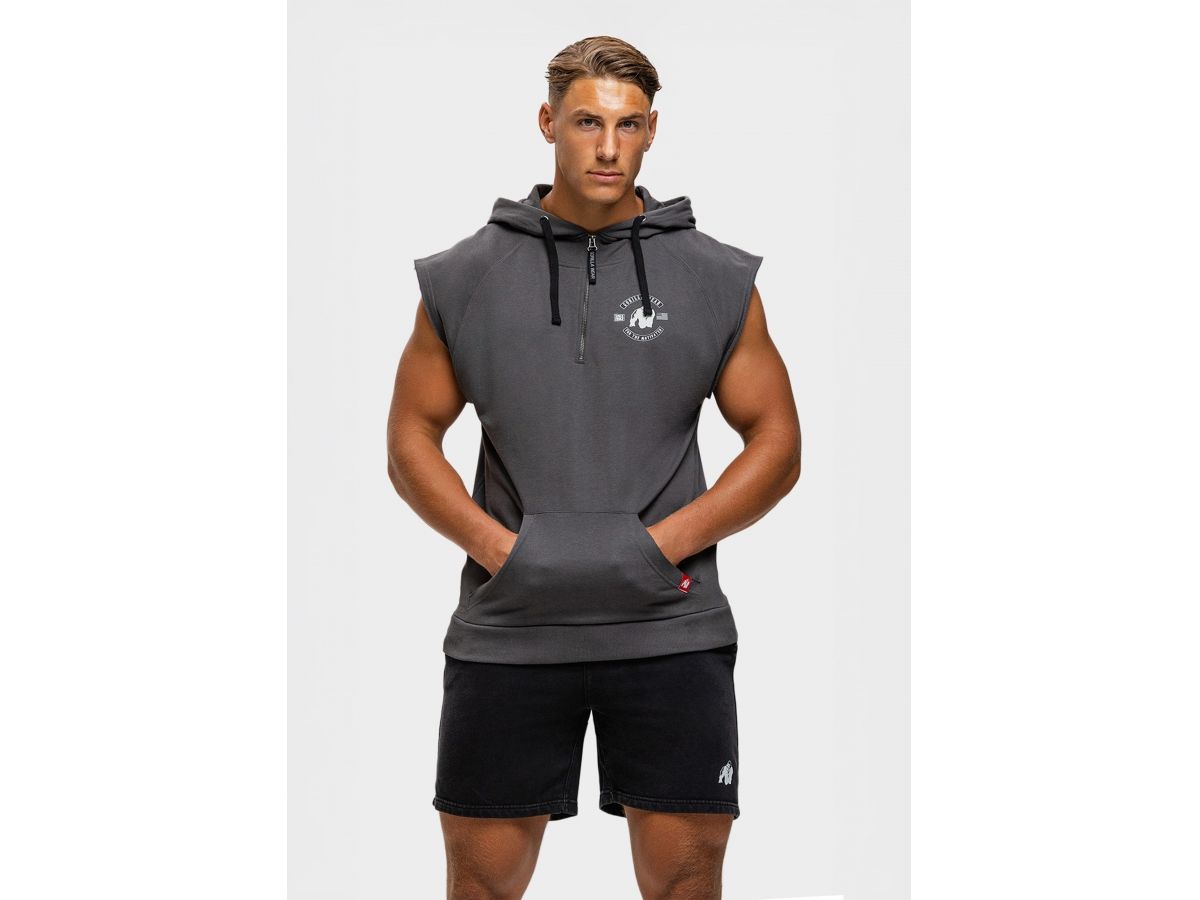 GORILLA WEAR - HUNTLEY HOODIE - FÉRFI UJJATLAN PULÓVER - SZÜRKE