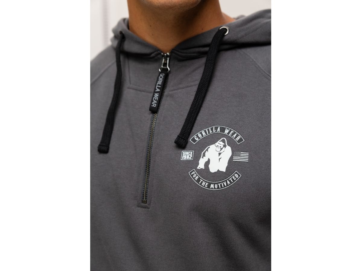 GORILLA WEAR - HUNTLEY HOODIE - FÉRFI UJJATLAN PULÓVER - SZÜRKE