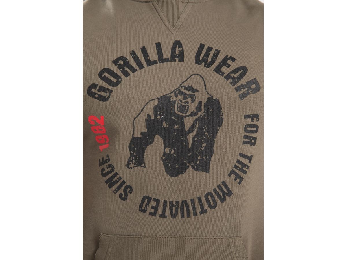 GORILLA WEAR - MARSHALL HOODIE - FÉRFI UJJATLAN PULÓVER - KATONA ZÖLD GORILLA WEAR - MARSHALL HOODIE - FÉRFI UJJATLAN PULÓVER - KATONA ZÖLD