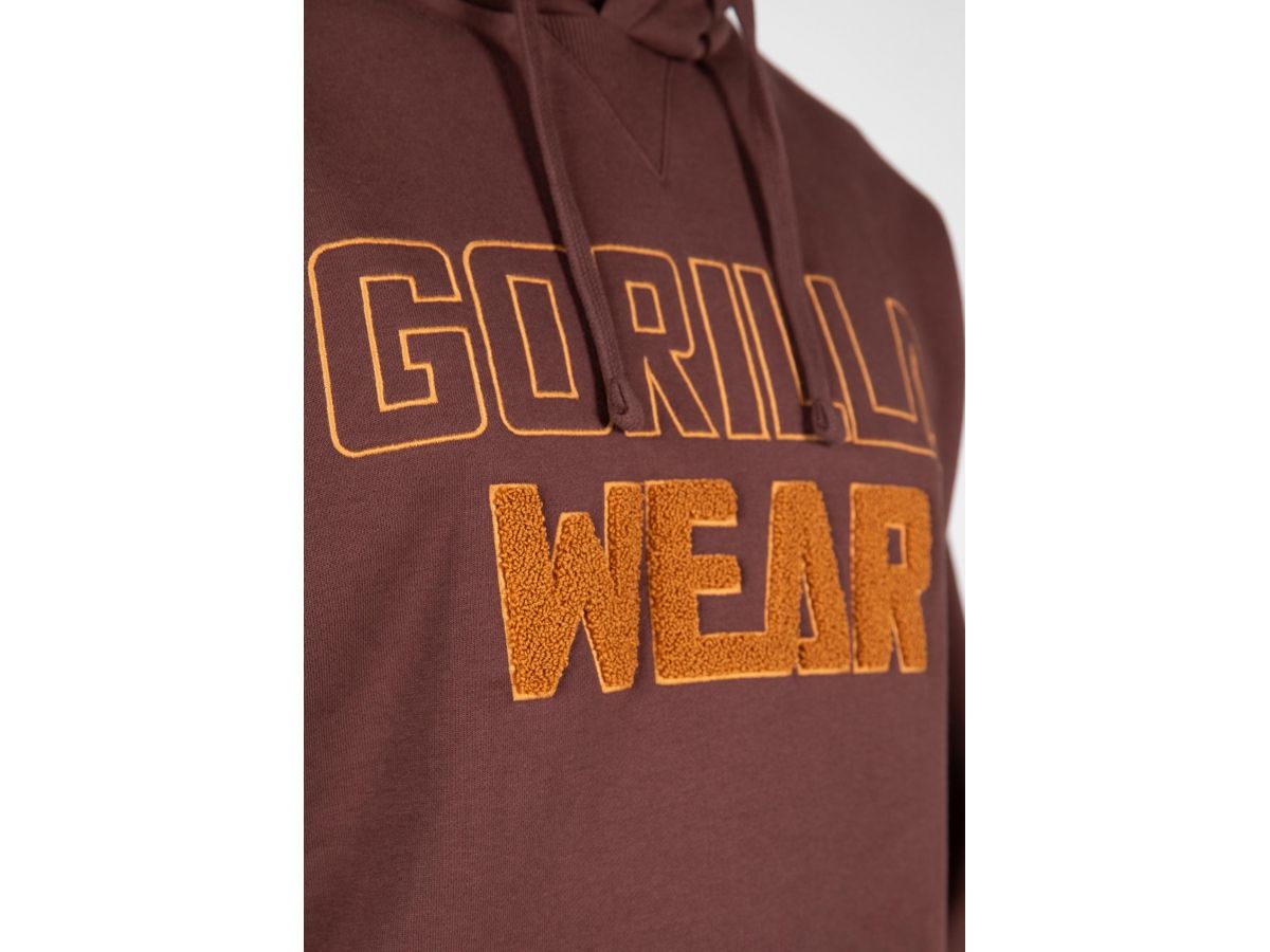GORILLA WEAR - NEVADA HOODIE - FÉRFI PULÓVER - BARNA