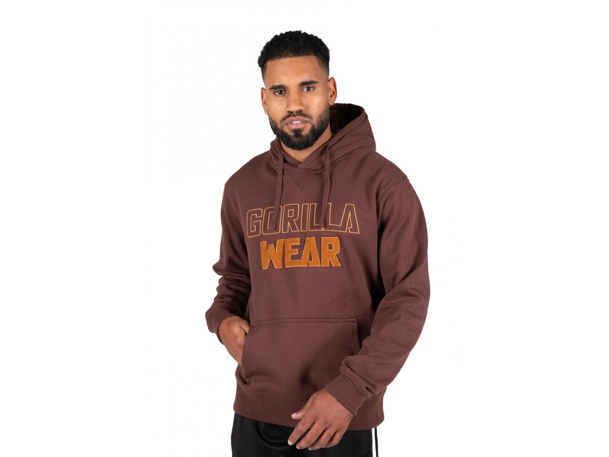 GORILLA WEAR - NEVADA HOODIE - FÉRFI PULÓVER - BARNA