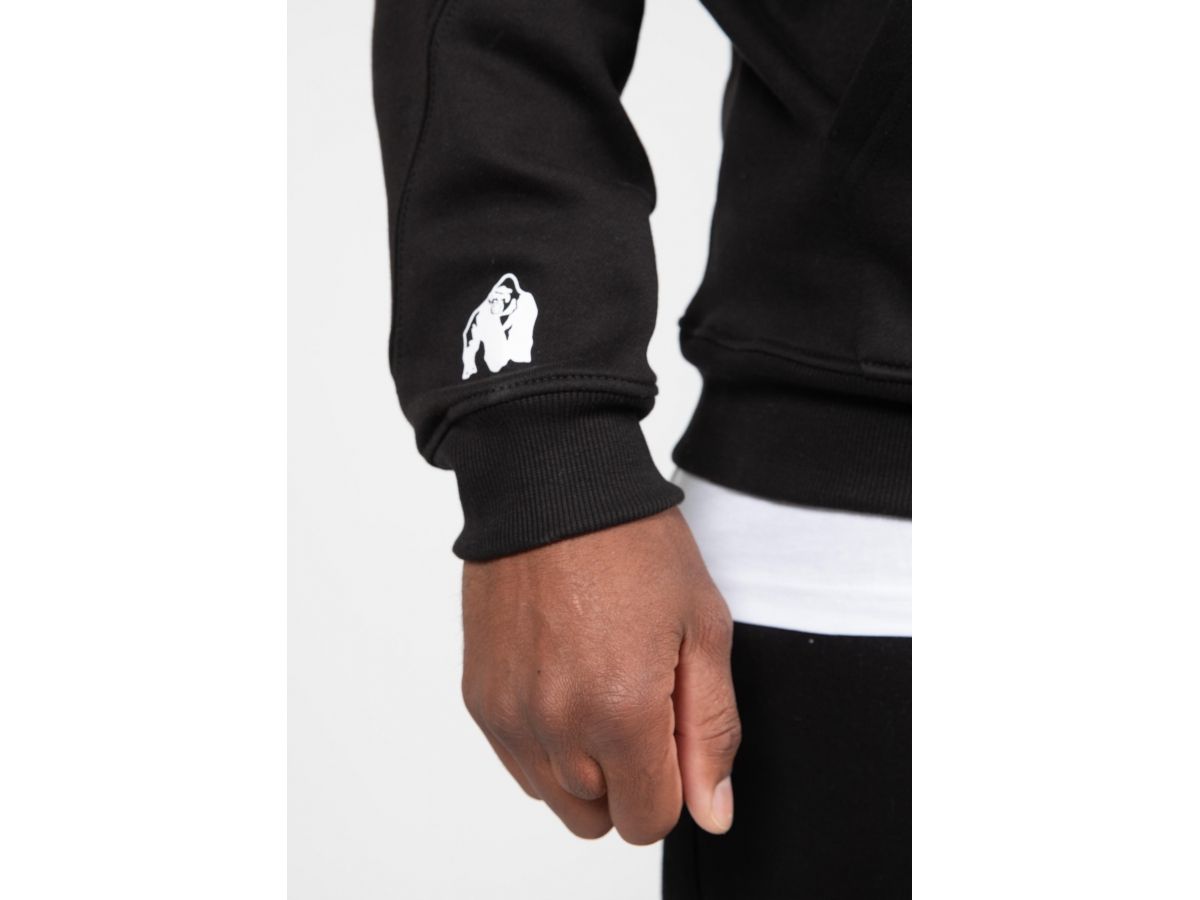 GORILLA WEAR - UTAH ZIPPED HOODIE - FÉRFI CIPZÁRAS PULÓVER - FEKETE