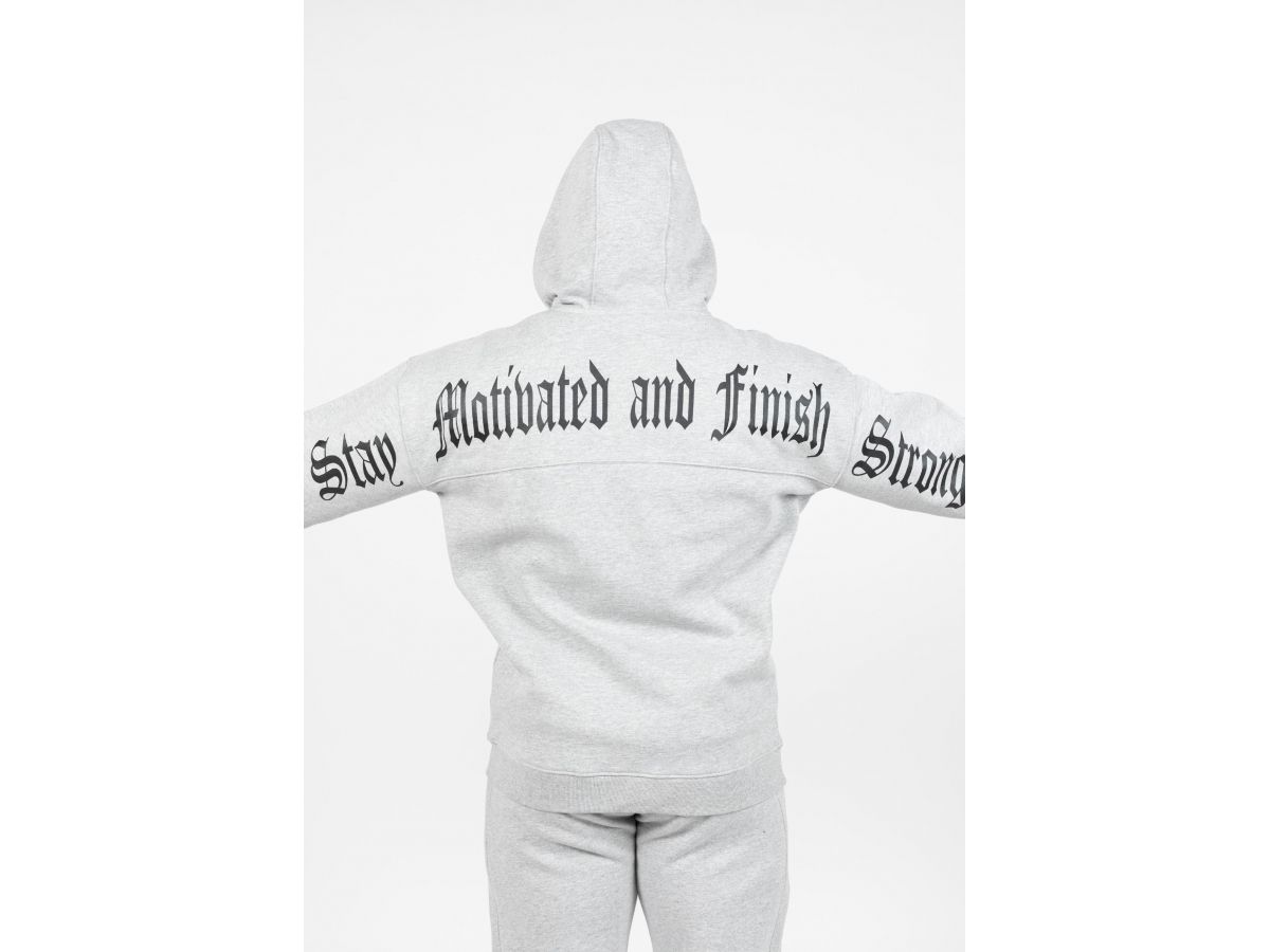 GORILLA WEAR - UTAH ZIPPED HOODIE - FÉRFI CIPZÁRAS PULÓVER - SZÜRKE