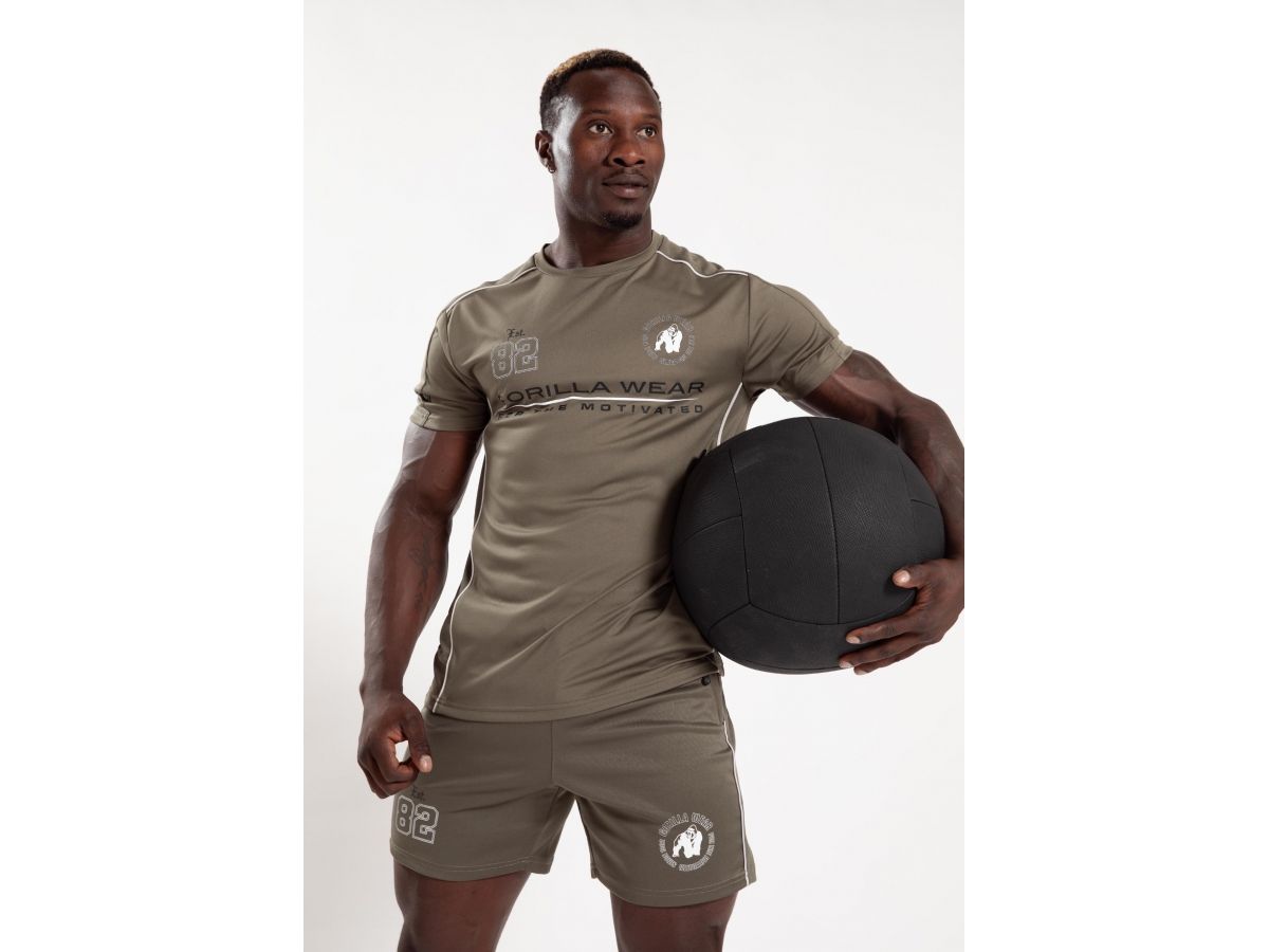 GORILLA WEAR - BROXTON T-SHIRT - FÉRFI PÓLÓ - KATONA ZÖLD GORILLA WEAR - BROXTON T-SHIRT - FÉRFI PÓLÓ - KATONA ZÖLD