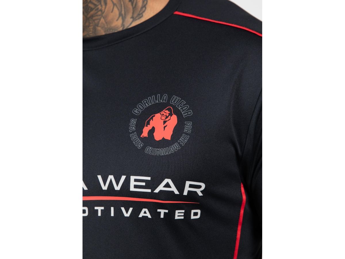 GORILLA WEAR - BROXTON T-SHIRT - FÉRFI PÓLÓ - FEKETE GORILLA WEAR - BROXTON T-SHIRT - FÉRFI PÓLÓ - FEKETE