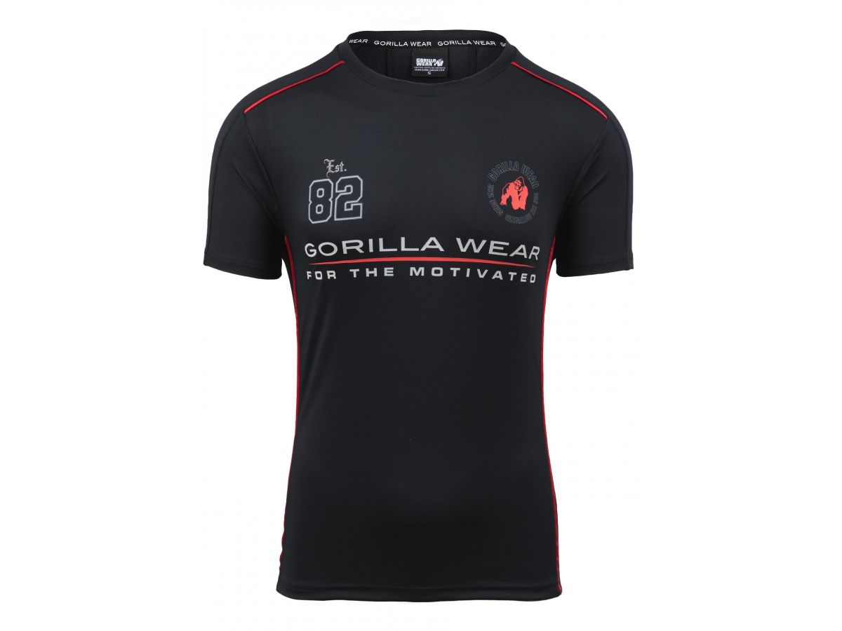 GORILLA WEAR - BROXTON T-SHIRT - FÉRFI PÓLÓ - FEKETE GORILLA WEAR - BROXTON T-SHIRT - FÉRFI PÓLÓ - FEKETE