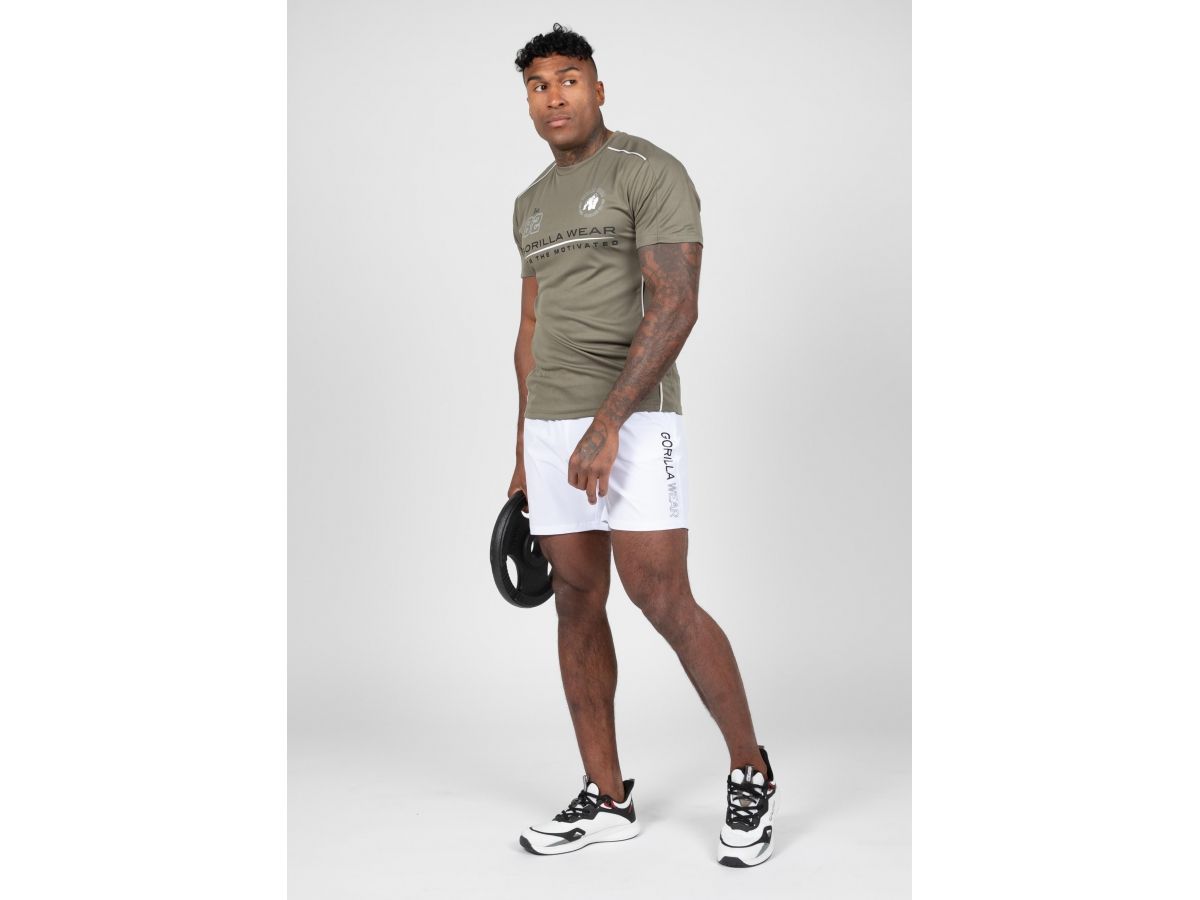 GORILLA WEAR - CLARKSON SHORT - FÉRFI RÖVIDNADRÁG - FEHÉR GORILLA WEAR - CLARKSON SHORT - FÉRFI RÖVIDNADRÁG - FEHÉR