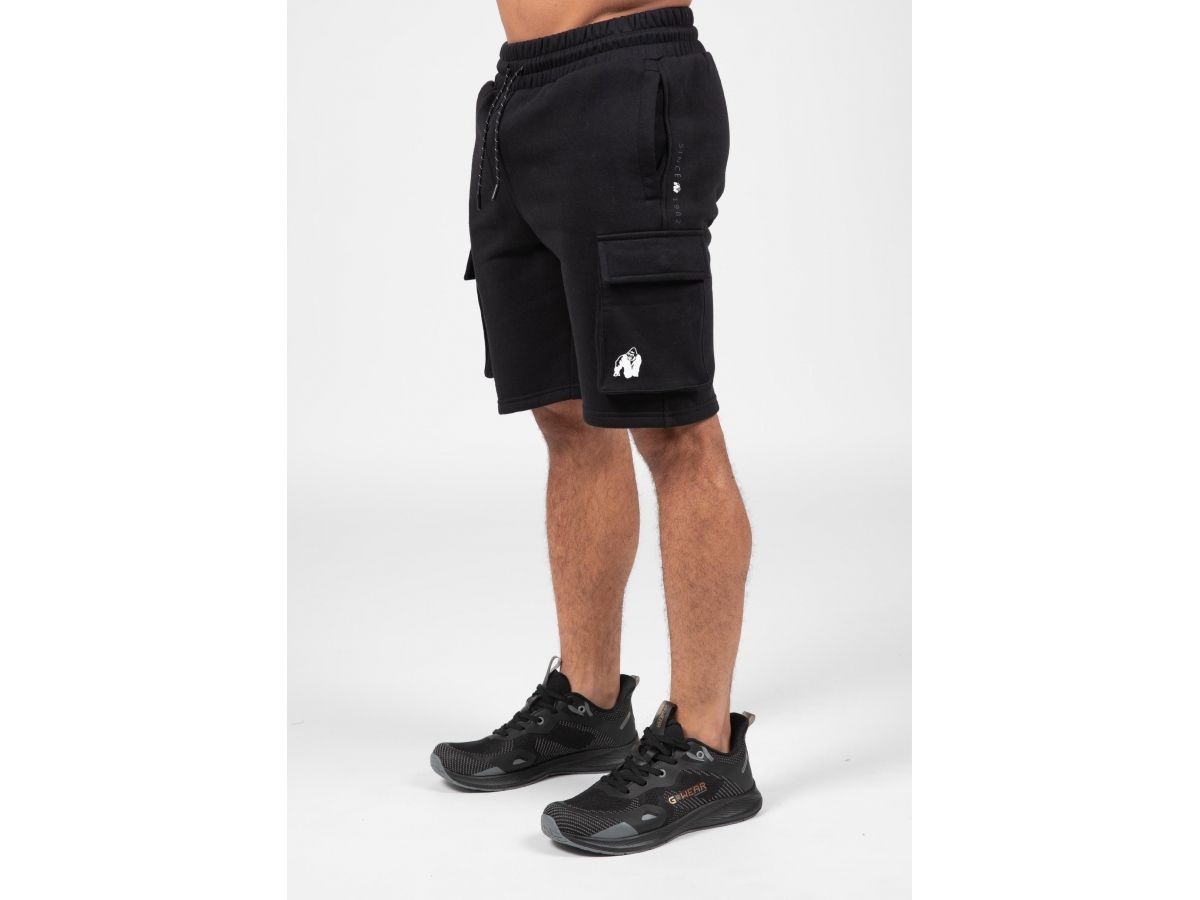 GORILLA WEAR - HUDSON SHORT - FÉRFI RÖVIDNADRÁG - FEKETE GORILLA WEAR - HUDSON SHORT - FÉRFI RÖVIDNADRÁG - FEKETE