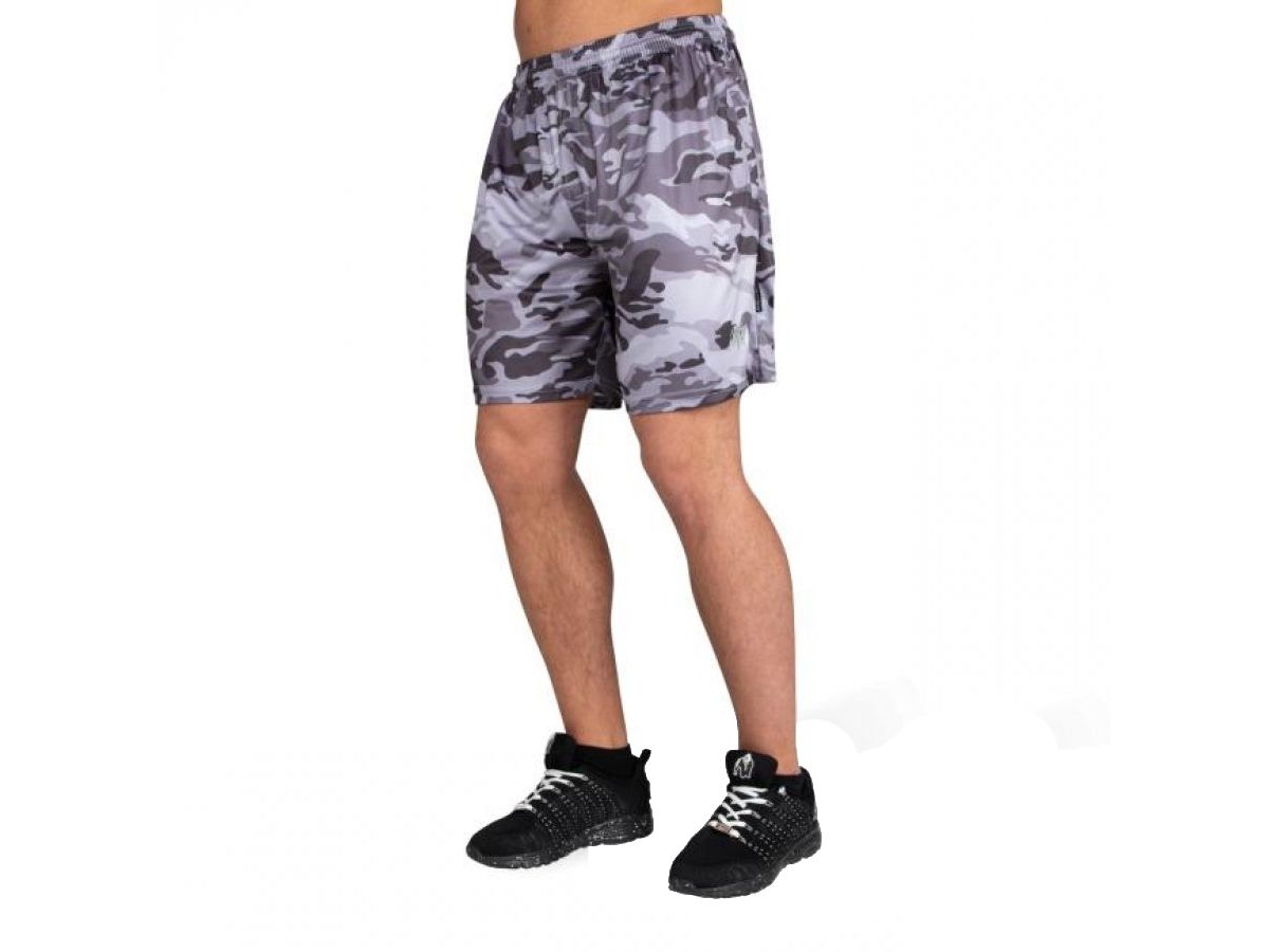 GORILLA WEAR - KANSAS SHORT - FÉRFI RÖVIDNADRÁG - FEKETE/SZÜRKE TEREPMINTÁS GORILLA WEAR - KANSAS SHORT - FÉRFI RÖVIDNADRÁG - FEKETE/SZÜRKE TEREPMINTÁS