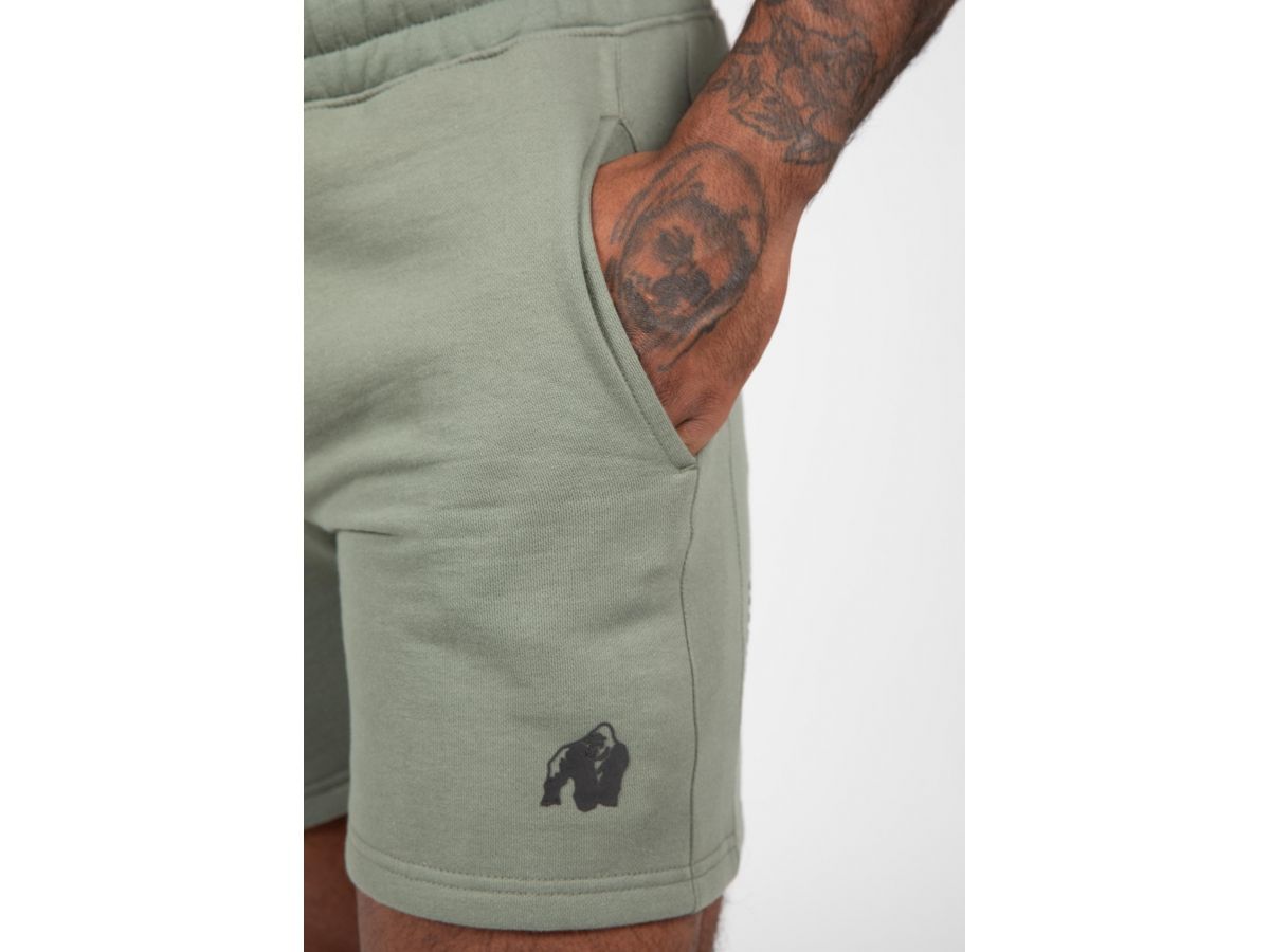 GORILLA WEAR - LEON SWEAT SHORT - FÉRFI RÖVIDNADRÁG - ZÖLD GORILLA WEAR - LEON SWEAT SHORT - FÉRFI RÖVIDNADRÁG - ZÖLD
