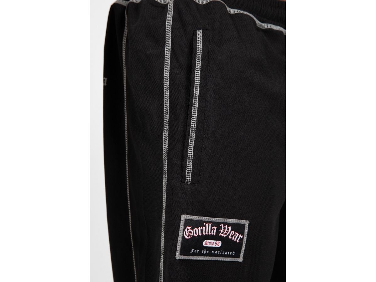 GORILLA WEAR - MARLOW SHORT - FÉRFI HÁLÓS RÖVIDNADRÁG - FEKETE/SZÜRKE