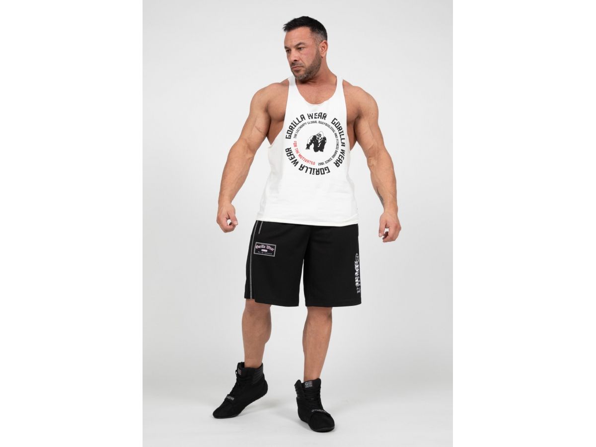 GORILLA WEAR - MARLOW SHORT - FÉRFI HÁLÓS RÖVIDNADRÁG - FEKETE/SZÜRKE