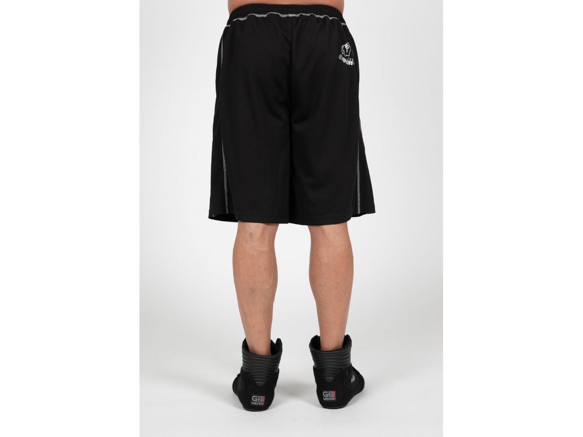 GORILLA WEAR - MARLOW SHORT - FÉRFI HÁLÓS RÖVIDNADRÁG - FEKETE/SZÜRKE