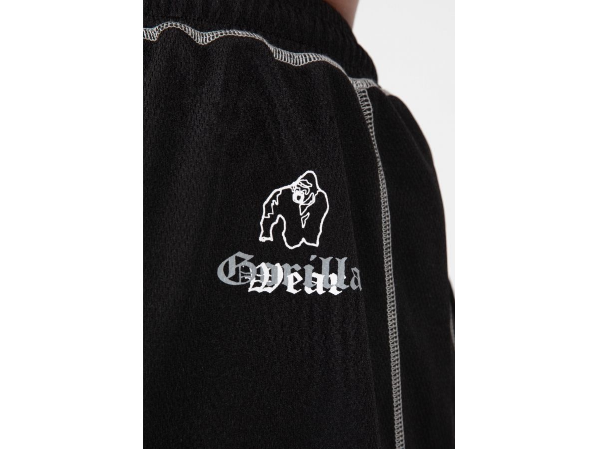 GORILLA WEAR - MARLOW SHORT - FÉRFI HÁLÓS RÖVIDNADRÁG - FEKETE/SZÜRKE