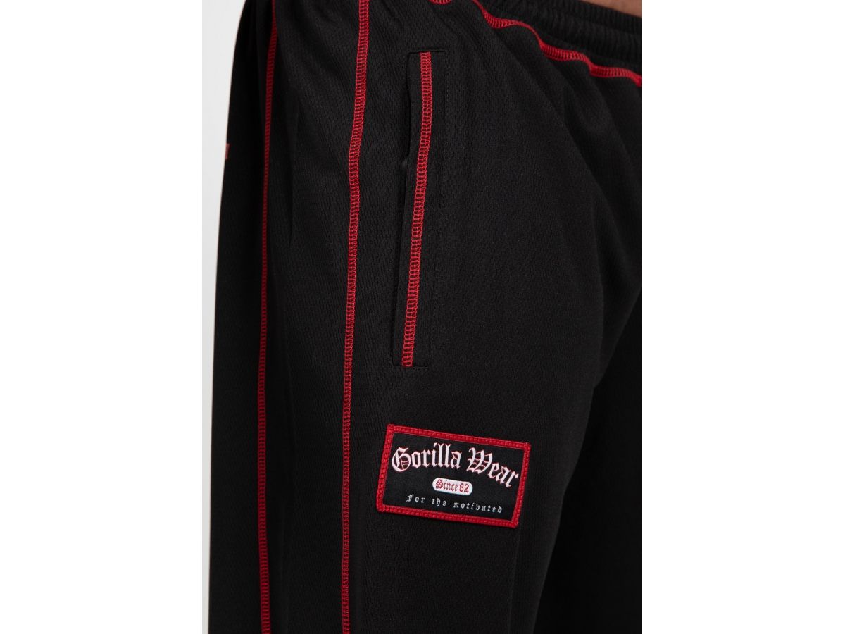 GORILLA WEAR - MARLOW SHORT - FÉRFI HÁLÓS RÖVIDNADRÁG - FEKETE/PIROS GORILLA WEAR - MARLOW SHORT - FÉRFI HÁLÓS RÖVIDNADRÁG - FEKETE/PIROS